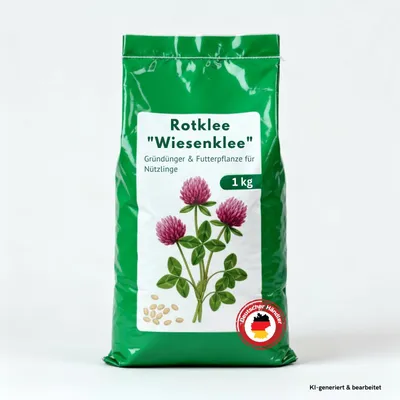 Produktbild von Samenshop24® Rotklee, Inhalt: 1kg für ca. 280m², Stickstoffsammler, Futterpflanze für Nützlinge