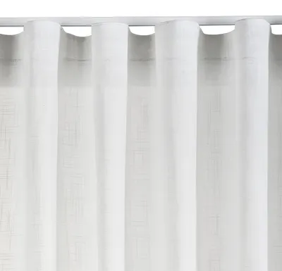 Obrázek produktu pro Omgoods – Velmi velké průsvitné záclony, bílé barvy – 300 x 300 cm