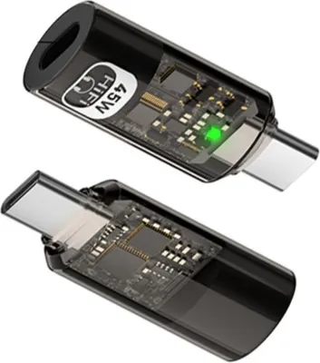 Immagine prodotto di INF Adattatore 3-in-1 Lightning e Type-C per iPhone - Ricarica Rapida & Hi-Fi Nero