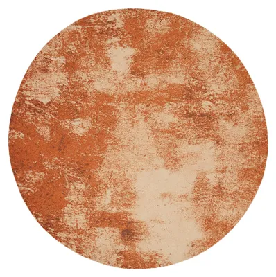 Image de Volero - Tapis rond abstrait - Candice Terracotta - Ø 160cm