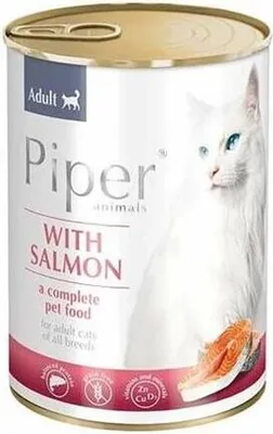 Zdjęcie produktu dla Dolina Noteci Piper Animals, Dorosły, Każda rasa, Łososiowy, 400 g