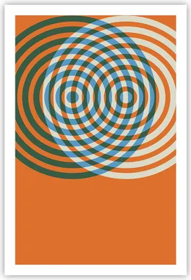 Produktbild von Poster - Poster ohne Rahmen - Abstraktion Modern Kreise - 61x91,5 cm - Wand Bild - Wanddeko - Wandbilder - Kunstposter - Wandposter - Bilder - Kunstdruck - Wanddekoration - Wandbild - P2XPA61x91-4448