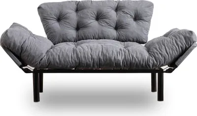 Immagine prodotto di Guchol - Divano Letto 2 Posti, 155x70 cm Grigio, Contenitore