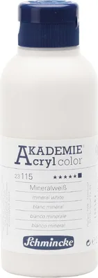 Produktbild von Mineralweiss 250ml Acrylfarbe - AKADEMIE Acryl - Schmincke 23 115 027