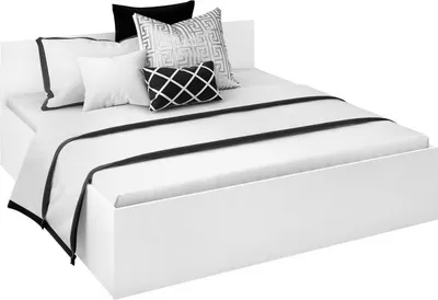 Obrázok produktu pre Kondela Manželská posteľ s kovovým roštom Doli 180x200 cm - biela