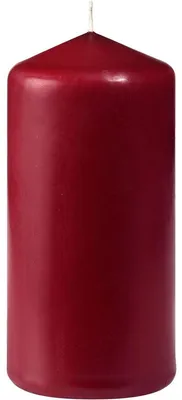 Image de Bougie ronde bordeaux 100x50mm 10 pièces