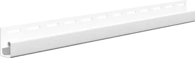 Produktbild von VILO Leiste J-TRIM SV-15 - Abschlussprofil für Kunststoffpaneele - PVC - 3,05 m - Weiß - 1 Stück