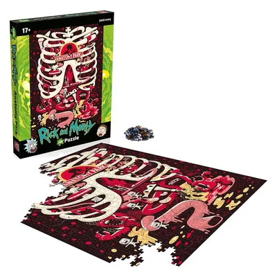 Obrázok produktu pre Puzzle Rick and Morty Puzzle Anatómia - 1000 dielikov