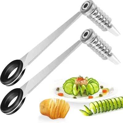 Produktbild von Gemüseschneider 2 Stücke, Edelstahl, für Küche