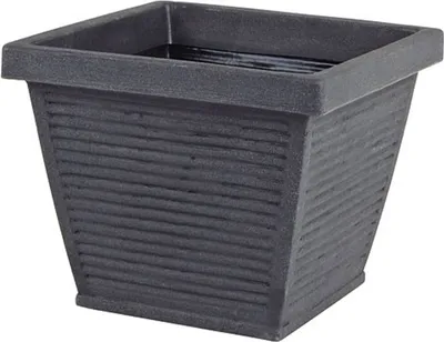 Produktbild von Blumenkübel Perugia 50x50cm anthrazit Pflanzgefäß Pflanzentopf Blumengefäß