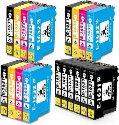 Image de 18 cartouches d'encre pour imprimantes Epson 16, 16XL, WF-2630, WF-2750, WF-2510, WF-2530, WF-2760, WF-2660