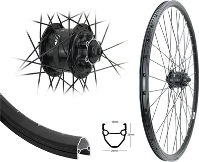 Produktbild von Aggro-X 28 Zoll Vorderrad 19-622 Hohlkammer Disk Shimano DH3D32 Nabendynamo 6-Loch 6V/3W