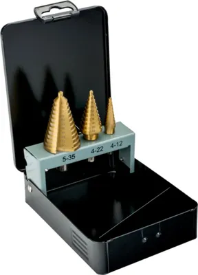 Produktbild von Bahco Satz HSS-Stufenbohrer - 3-tlg.