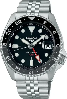 Produktbild von Seiko SSK001K1 Herrenuhr GMT Edelstahl schwarz