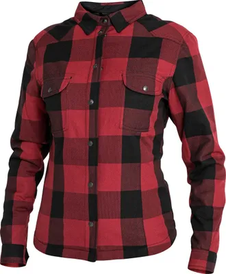 Zdjęcie produktu dla Damska koszulka motocyklowa John Doe Motoshirt XTM, czarny/czerwony, XS