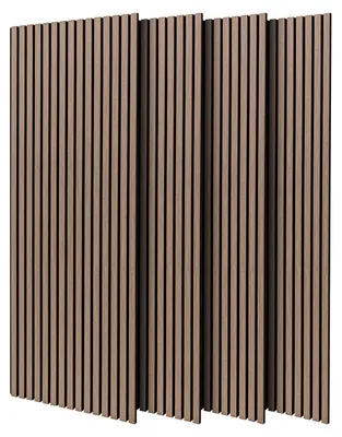 Immagine prodotto di Beethoven - Set di 4 pannelli fonoassorbenti decorativi in legno 150x60 cm, marrone chiaro