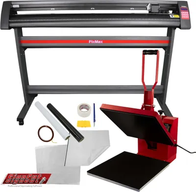 Immagine prodotto di Pressa di trasferimento 38 x 38 cm e taglierina per vinile da 1350 mm in un set