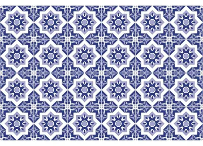 Image de Autocollants imitation carrelage pour la cuisine et la salle de bain – 24 autocollants imitation carrelage ciment, Azulejos Nuria – 24 autocollants, 20 x 20 cm