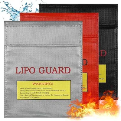 Productafbeelding van Set van 3 waterdichte afsluitbare compartimenten, waterdichte oplader, waterdicht compartiment voor LiPo-batterijen, geld, documenten, sieraden