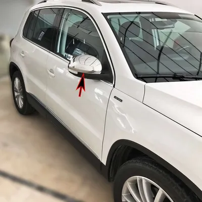 Zdjęcie produktu dla 1 zestaw chromowanych nakładek lusterek ze stali nierdzewnej do VW TIGUAN Yeti Sharan II Alhambra II