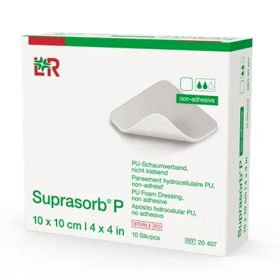 Produktbild von Suprasorb P PolyurethanSchaumv.nicht klebend 10x10 cm 10 St