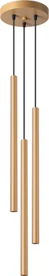Immagine prodotto di Lampada a sospensione PASTELO 3P oro 3xG9 8W acciaio 115x20x20cm Sollux Lighting