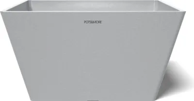 Produktbild von POTS&MORE Pflanztopf Prismo bowl 31 (ø 31 cm, Hellgrau, Höhe 16,3 cm)