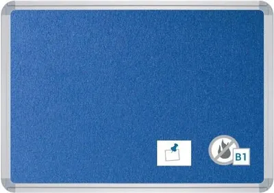 Produktbild von Stellwandtafel beidseitig Filz B1800xH1200xT22mm blau
