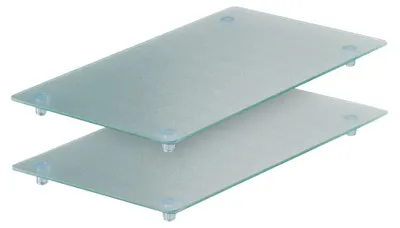 Produktbild von Zeller Glasschneideplatten 2-er Set f. 4-Plattenkochfeld 52x30x3