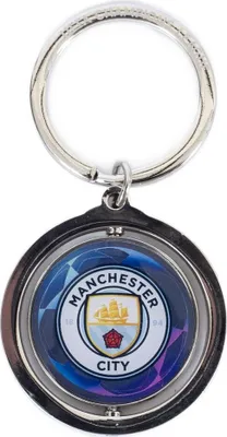 Obrázek produktu pro Manchester City FC - "UCL" přívěšek na klíče s motivem hvězdy TA12055 (jedna velikost) (modrá/bílá/stříbrná)