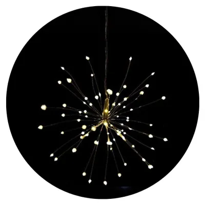 Lichterkette mit Sternen, 200 LEDs, warmweiß