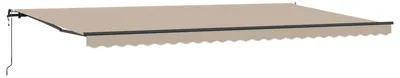 Produktbild von vidaXL Ausziehbare Markise Beige 600 x 300 cm Stoff und Aluminium