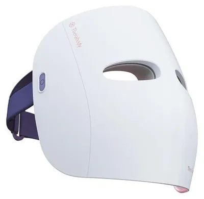 Zdjęcie produktu dla Therabody TheraFace Mask Glo, Vibration massage, Twarz, Biały, ABS, Aluminium, Poliwęglan (PC), Silikon, Stal, Bateria, 60 min