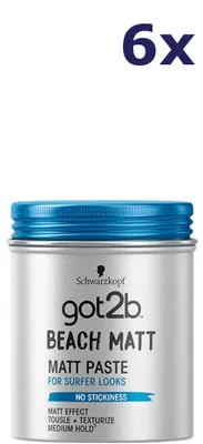 Produktbild von 6x Got2b Beach Matt Paste 100 ml Gel
