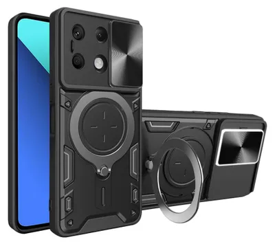 Produktbild von Techsuit CamGuard Pro Back Cover Hülle für Xiaomi Redmi Note 13 4G - Schwarz