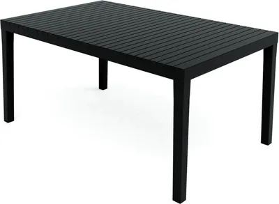 Produktbild von Dmora Gartentisch Maratea Schwarz 150x90x72 cm, 6 Plätze