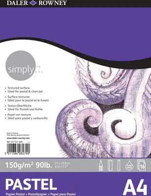 Produktbild von Daler Rowney Simply Pastel Paper Simply Skizzenbuch A4 150 g