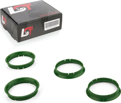 Produktbild von 4x Zentrierringe Grün Alufelgen Ø 72,5 mm - 67,1 mm für SAAB für OPEL für VOLVO