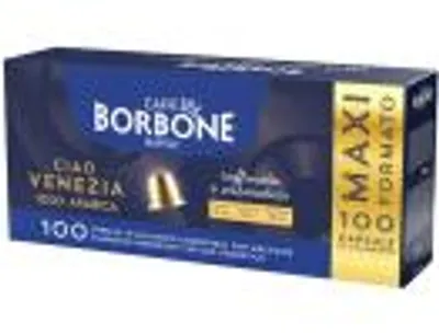 Produktbild von 100 Aluminium Kapseln für Borbone Kaffee kompatibel mit Nespresso® Ciao Venezia Caffè Borbone
