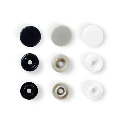 Produktbild von Prym Love Druckknopf Color Snaps, Ø 12,4 mm, marine/grau/weiß