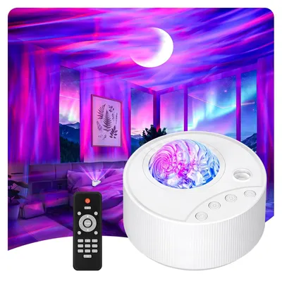 Productafbeelding van Nachtlamp Sterrenhemelprojector - 14 Kleuren - 8 cm Hoogte