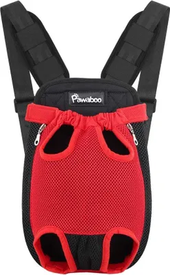 Produktbild von Famanu Haustier-Rucksack Tragetasche, Verstellbare Beine, Atmungsaktiv und Bequem - Für kleine und mittelgroße Hunde und Katzen