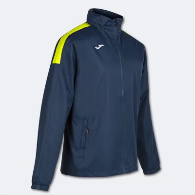 Image de Veste De Pluie Joma Trivor, Bleu Marine-Jaune Fluo, S