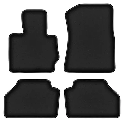 Obrázek produktu pro Velurové autokoberce pro: BMW X3 F25 2010-2017 (SUV) – sada 4 ks, černé, na míru – Wielganizator DURBAN – verze W0356