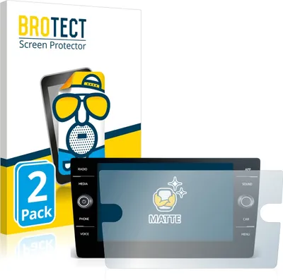 Produktbild von 2x BROTECT Schutzfolie für Volkswagen Arteon 2017-2019 Discover Media 8" 2017-2019 Displayschutz Displayschutzfolie Folie Matt Entspiegelungsfolie