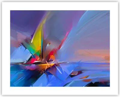 Produktbild von Poster - Poster ohne Rahmen - Abstraktion modern - 50x40 cm - Wand Bild - Wanddeko - Wandbilder - Kunstposter - Wandposter - Bilder - Kunstdruck - Wanddekoration - Wandbild - P2XAA50x40-4030