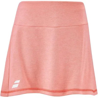 Imagen del producto de Falda Babolat Play Skirt Girl, color naranja fluorescente, línea Strike, tallas 12-14
