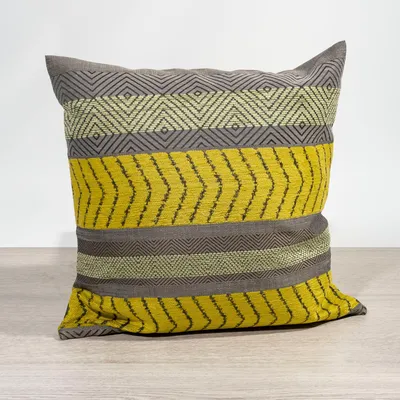 Produktbild von Kissen von Lysel - gelb Fafina 38x38, synthetisches Mischgewebe Dekokissen