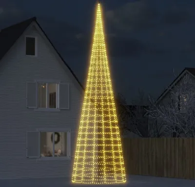 Produktbild von Möbel LED-Weihnachtsbaum für Fahnenmast 3000 LEDs Warmweiß 800 cm - Weihnachtsgirlanden 358120