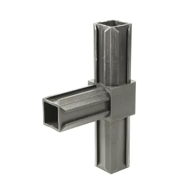 Immagine prodotto di Alberts 859848 Connettore per tubi XD, pezzo a T, plastica, nero, 20 x 20 x 1,5 mm, set da 10